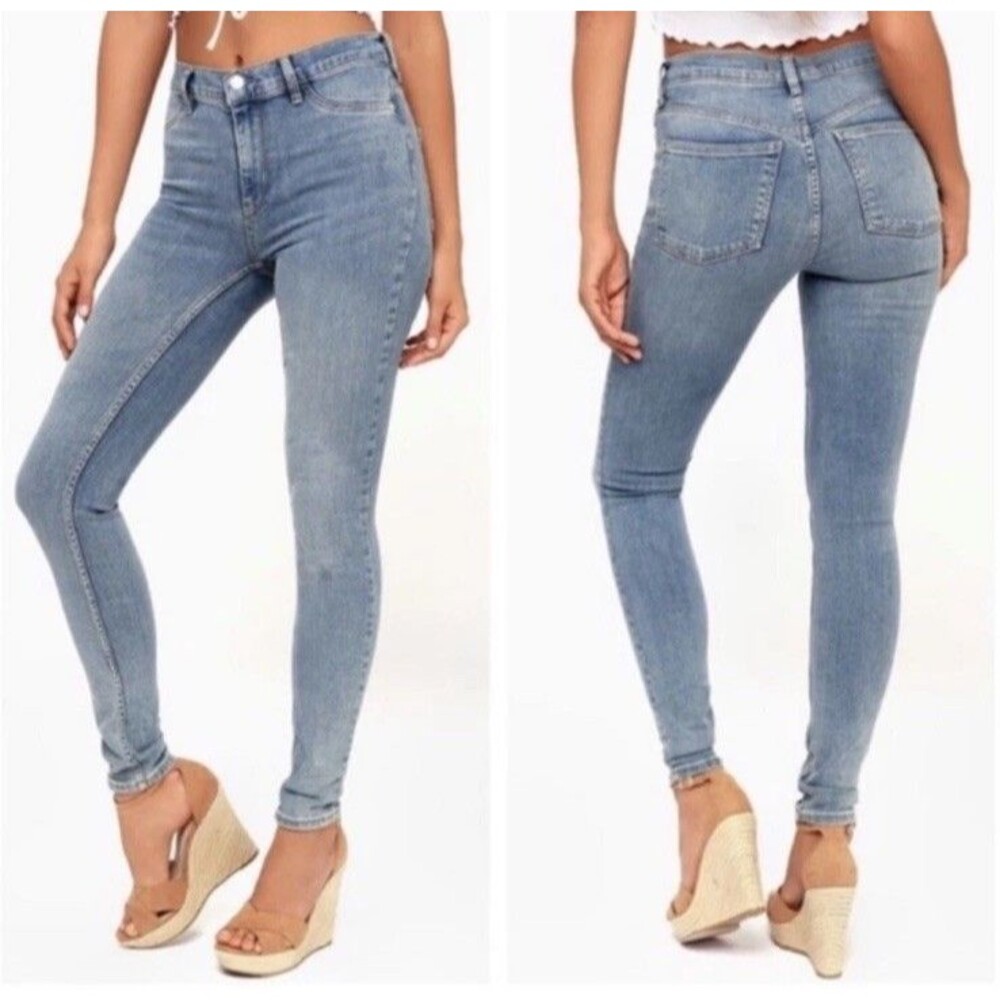 Free People Long & Lean High Waisted Jegging Jeans Size 29